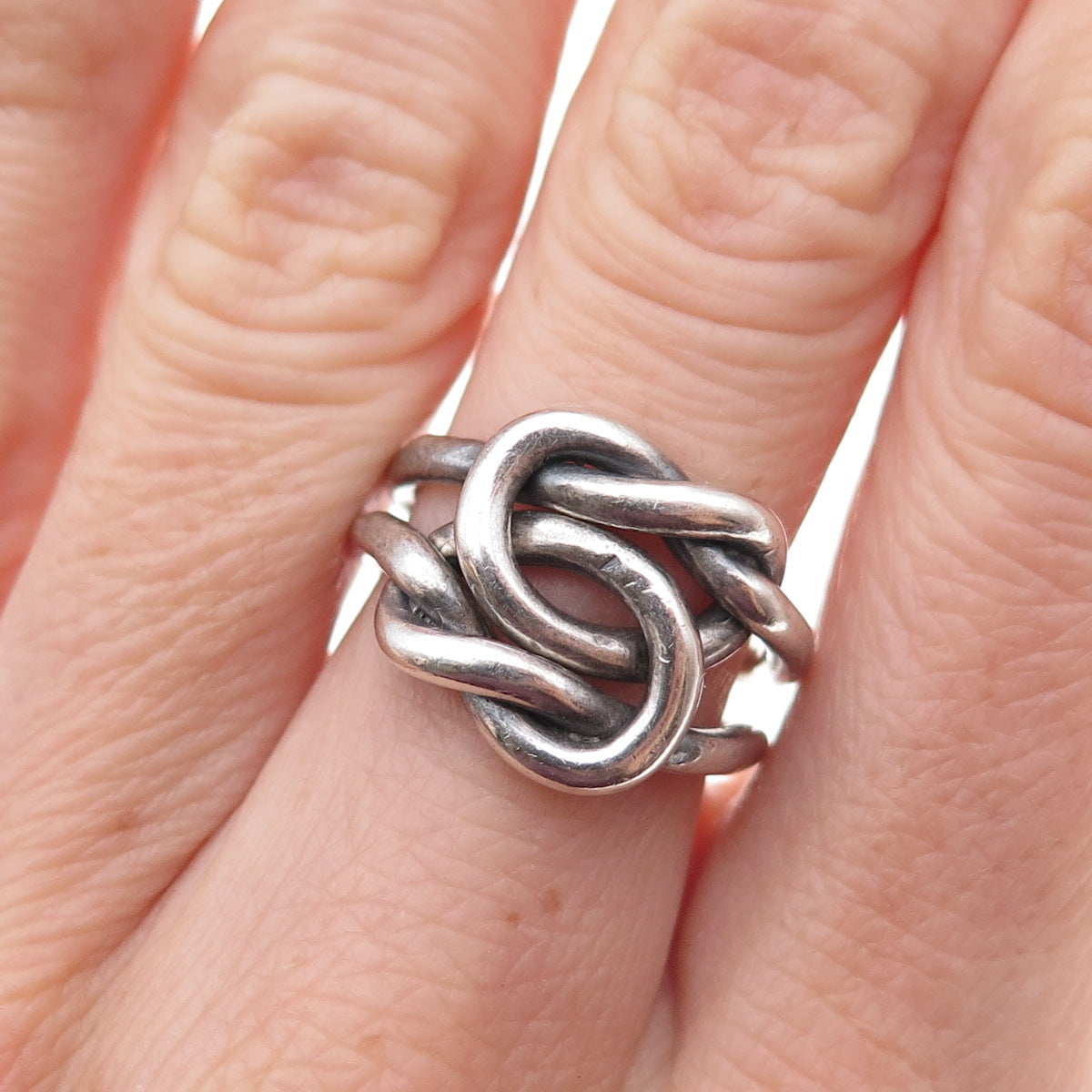 Gioia Clavenzani & Ivano Ghinelli Sterling Silver Vintage Love Knot Ring Size 6