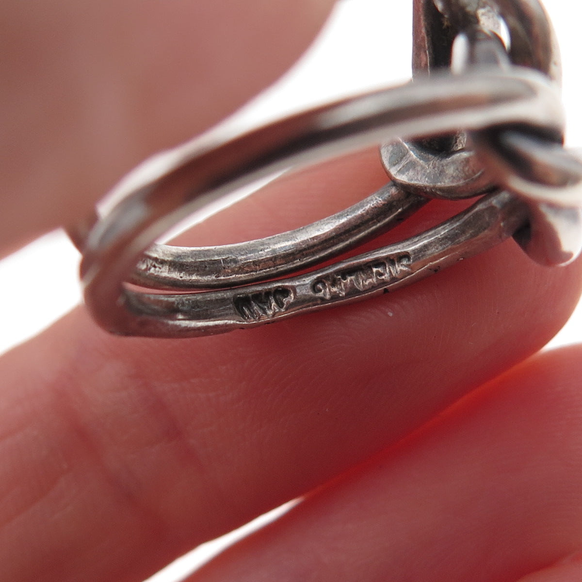 Gioia Clavenzani & Ivano Ghinelli Sterling Silver Vintage Love Knot Ring Size 6