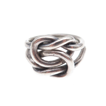 Gioia Clavenzani & Ivano Ghinelli Sterling Silver Vintage Love Knot Ring Size 6