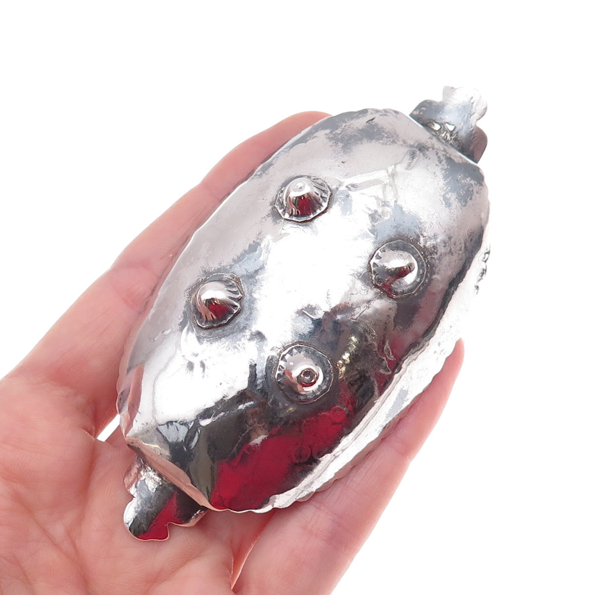Old Pawn 925 Sterling Silver Vintage Southwestern Thunderbird Cigarette Ashtray
