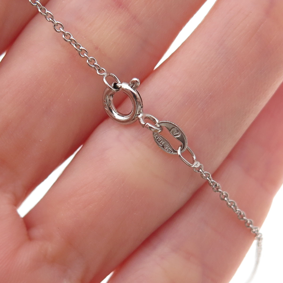 925 Sterling Silver Round-Cut C Z Butterfly Cable Chain Necklace 18"