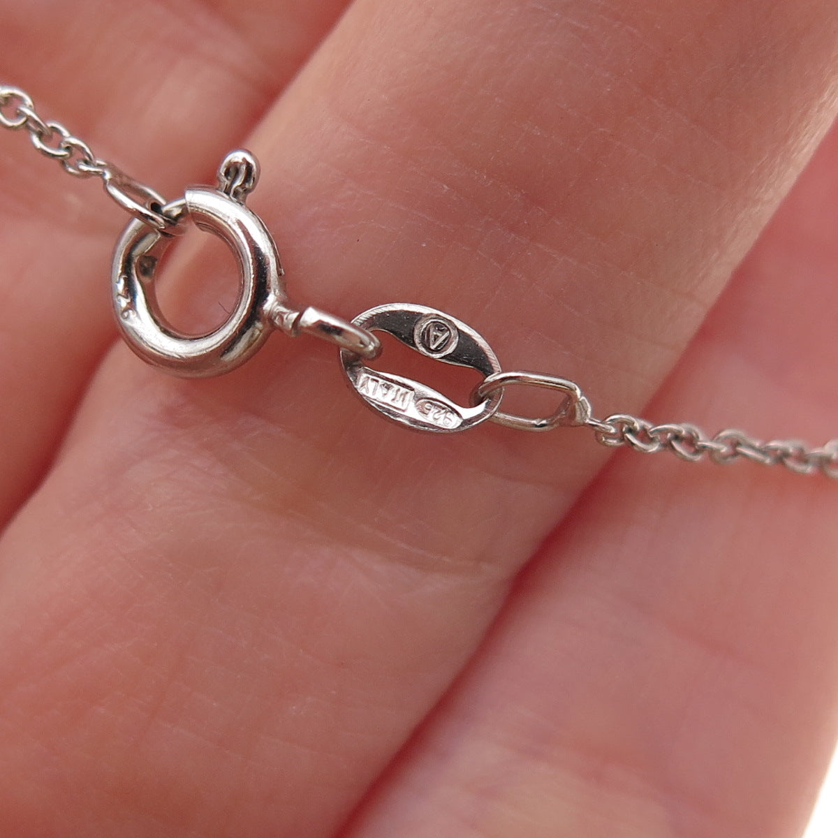 925 Sterling Silver Round-Cut C Z Butterfly Cable Chain Necklace 18"