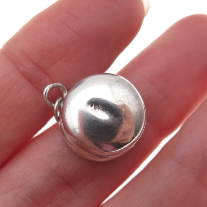 925 Sterling Silver Antique Art Deco Chamber Pot Oxidized 3D Charm Pendant