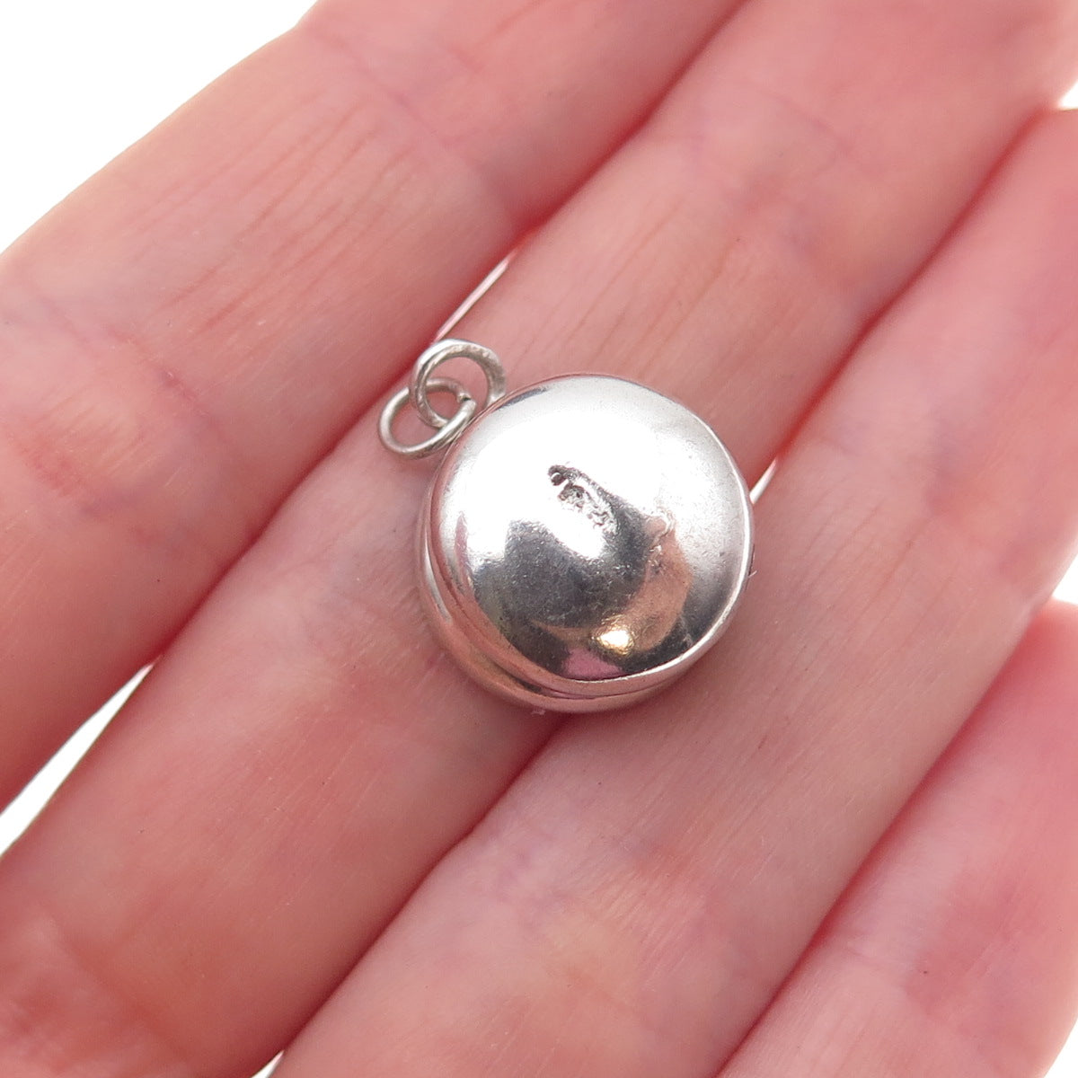 925 Sterling Silver Antique Art Deco Chamber Pot Oxidized 3D Charm Pendant