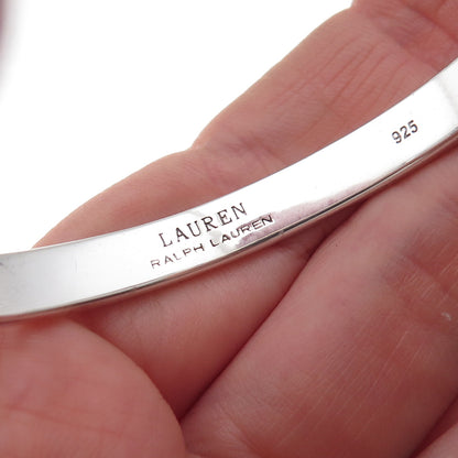 Ralph Lauren 925 Sterling Silver Vintage Bangle Bracelet 6.75"