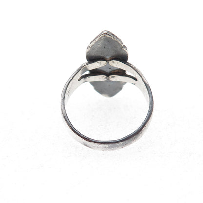 Bell Trading Post Old Pawn 925 Sterling Vintage Royston Turquoise Ring Size 5.25