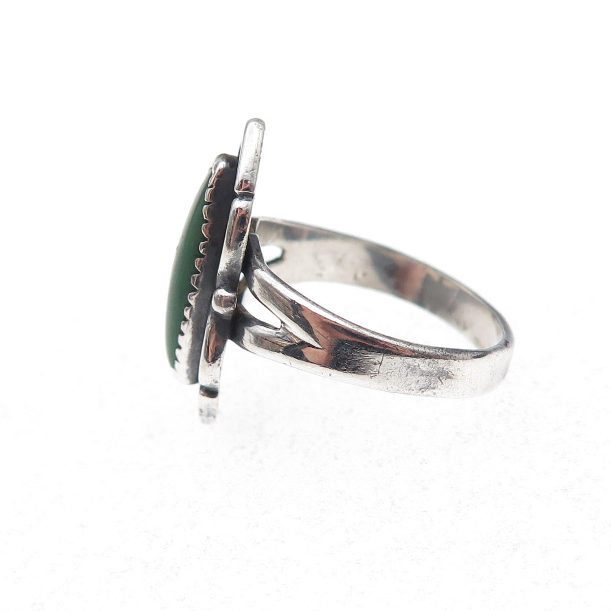 Bell Trading Post Old Pawn 925 Sterling Vintage Royston Turquoise Ring Size 5.25