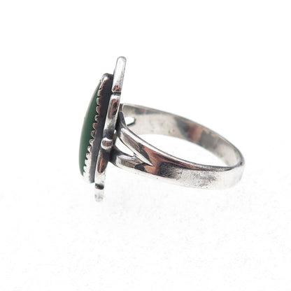 Bell Trading Post Old Pawn 925 Sterling Vintage Royston Turquoise Ring Size 5.25