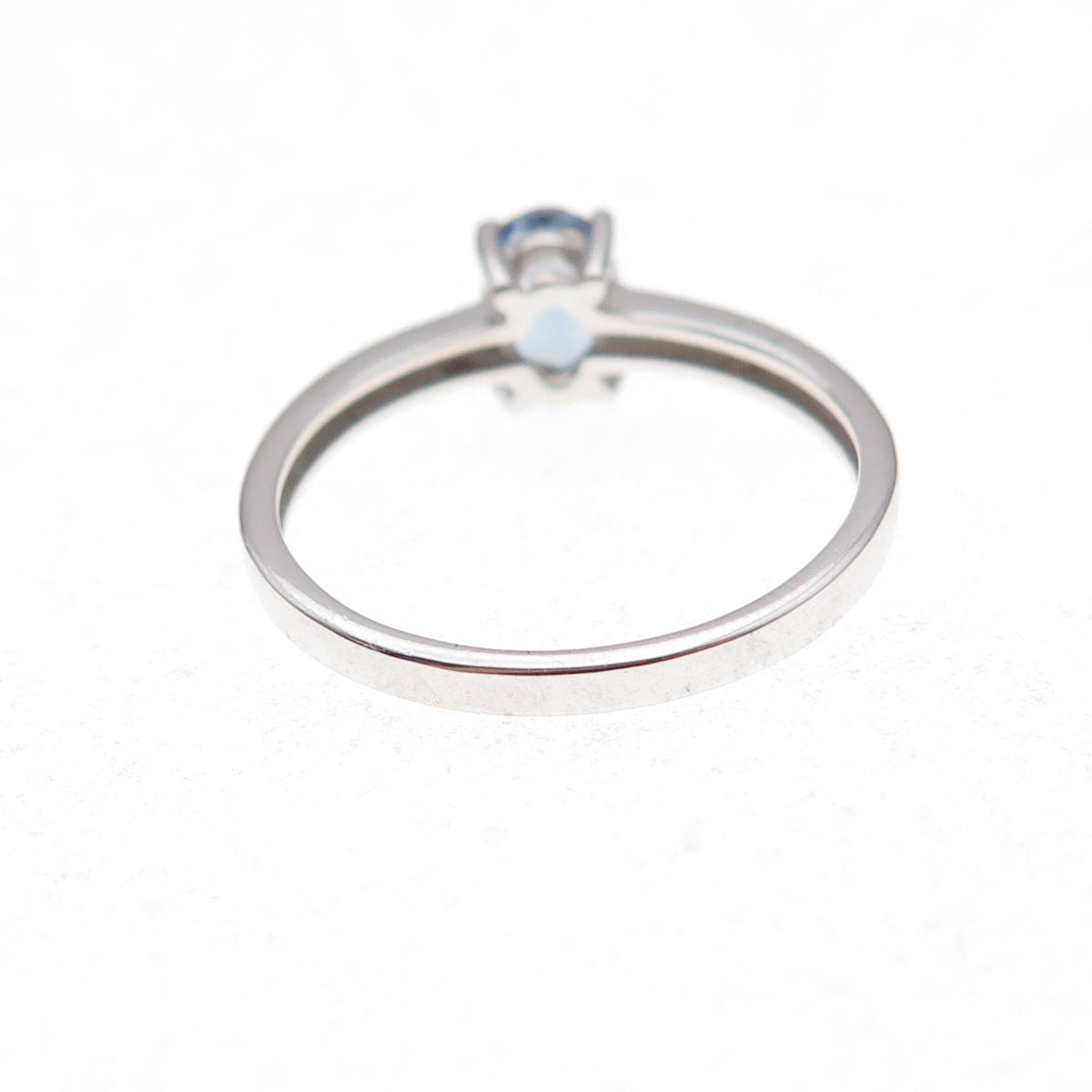 925 Sterling Silver Real Oval-Cut Tanzanite Ring Size 8