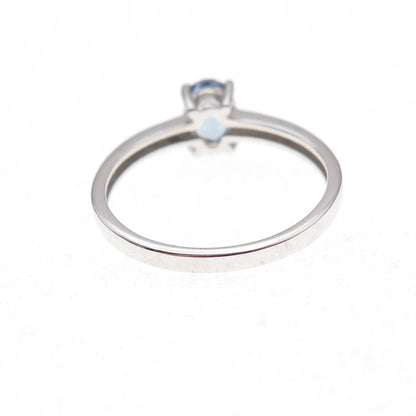 925 Sterling Silver Real Oval-Cut Tanzanite Ring Size 8