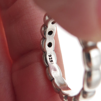 Pandora 925 Sterling Silver Round-Cut C Z Hope / Ice Band Ring Size 8