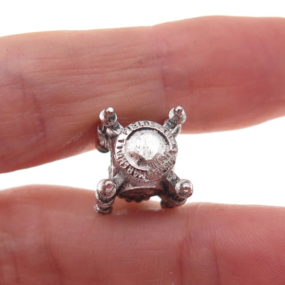 Kinney 925 Sterling Silver Antique Art Deco Marshall Field's Clock Charm Pendant
