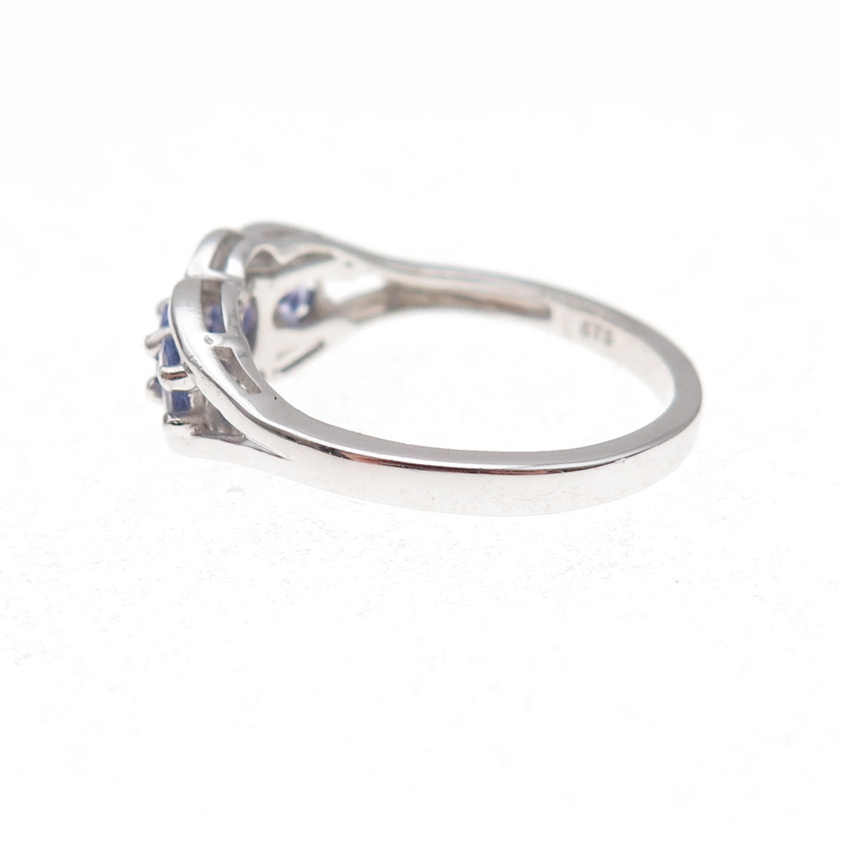 Chuck Clemency 925 Sterling Silver Real Diamond & Tanzanite Ring Size 8.25
