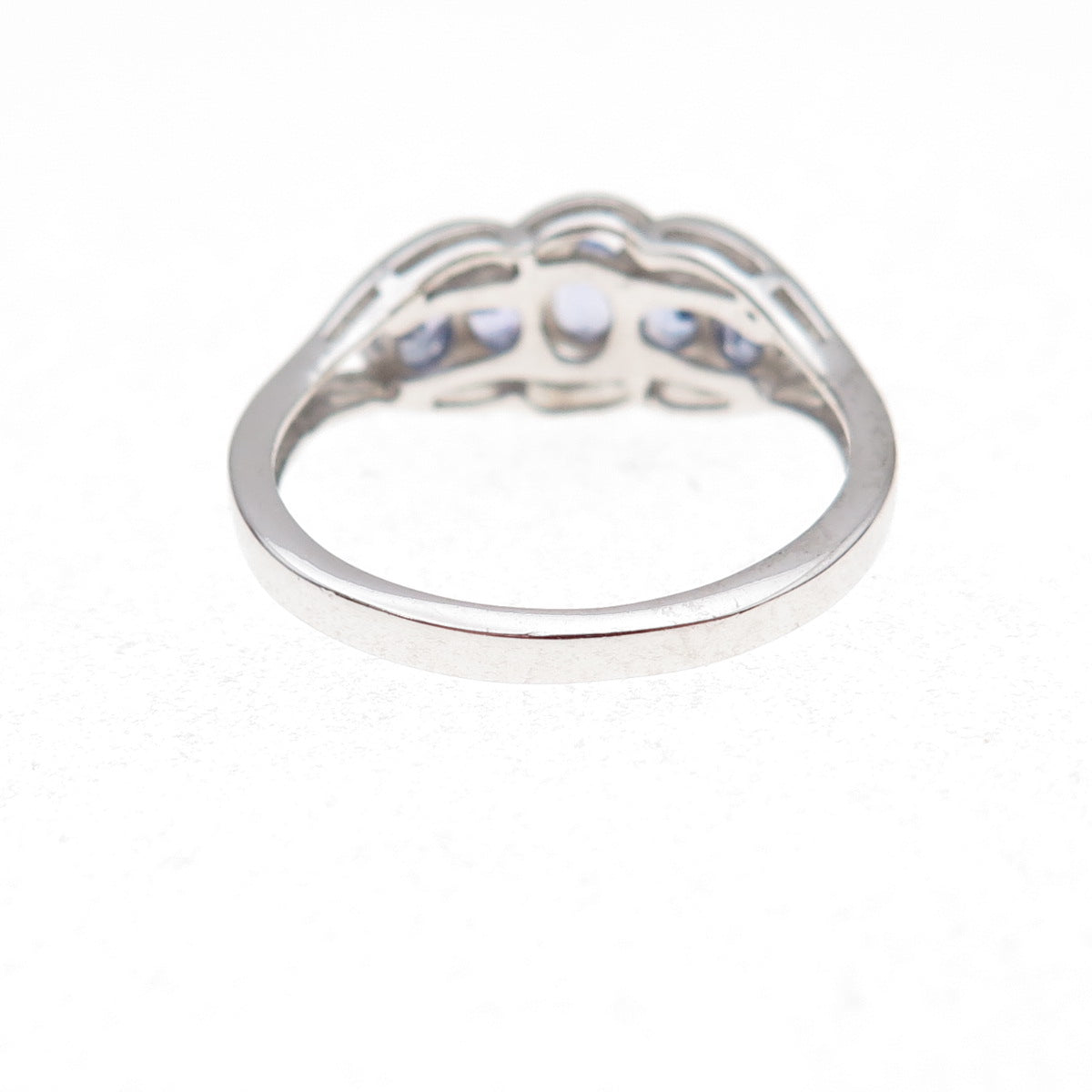 Chuck Clemency 925 Sterling Silver Real Diamond & Tanzanite Ring Size 8.25