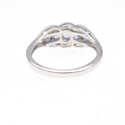 Chuck Clemency 925 Sterling Silver Real Diamond & Tanzanite Ring Size 8.25