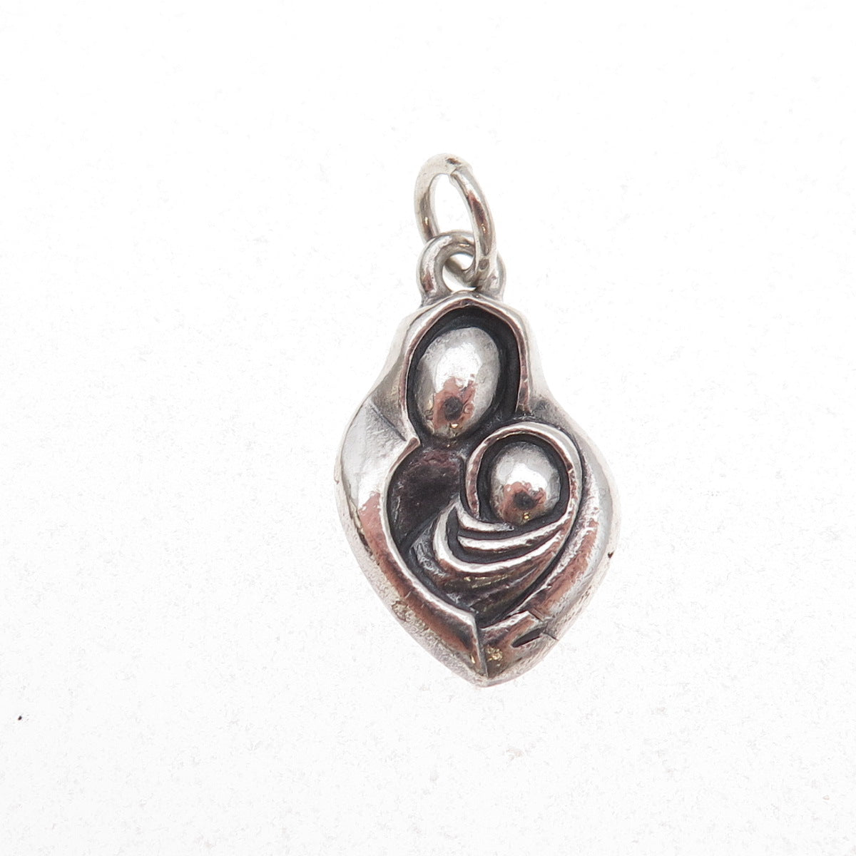 James Avery 925 Sterling Silver Vintage Motherhood Oxidized Charm Pendant