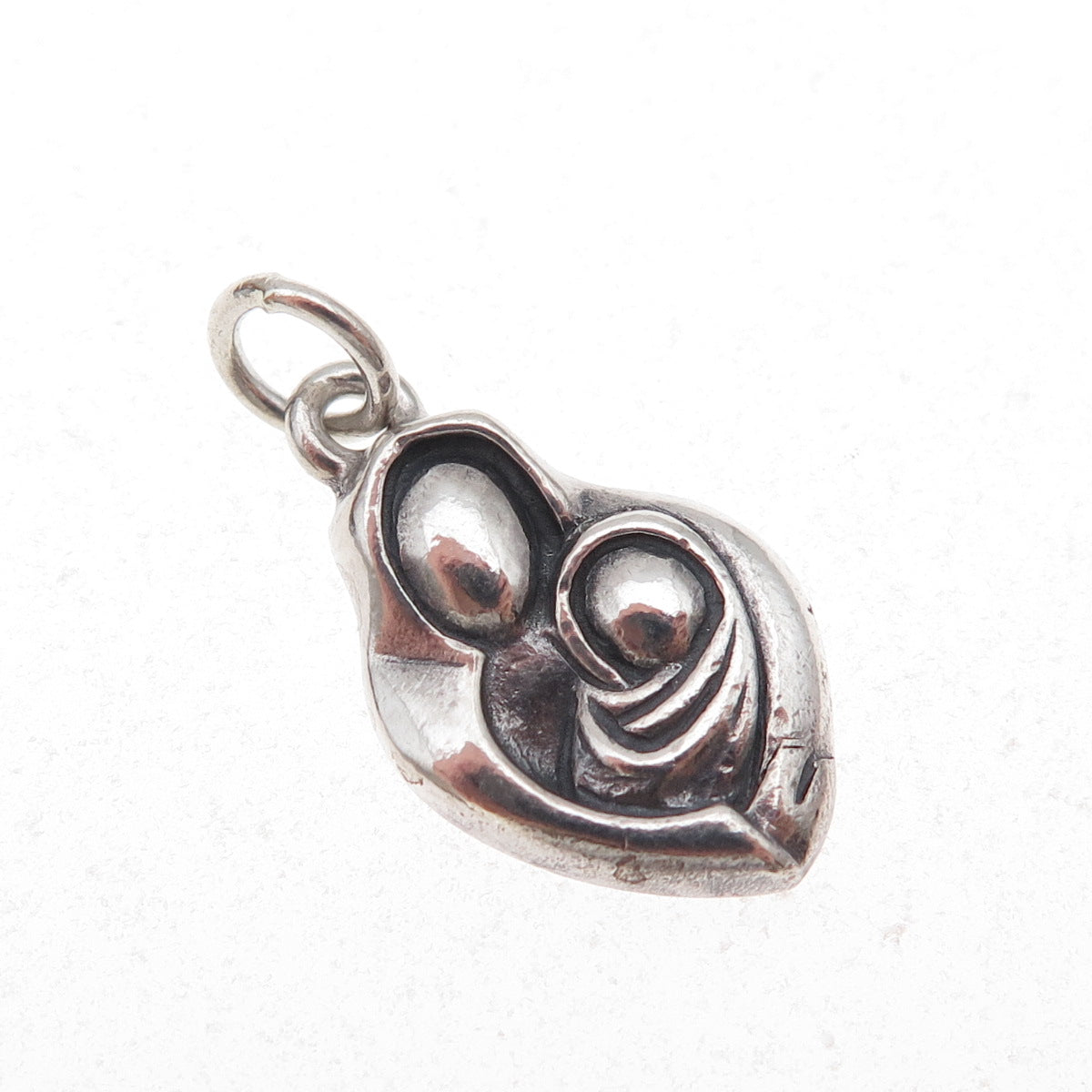 James Avery 925 Sterling Silver Vintage Motherhood Oxidized Charm Pendant