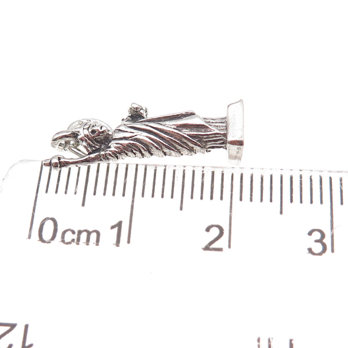 Maisels 925 Sterling Silver Vintage Statue of Liberty Oxidized 3D Charm Pendant