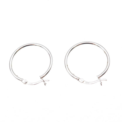 925 Sterling Silver Hoop Earrings