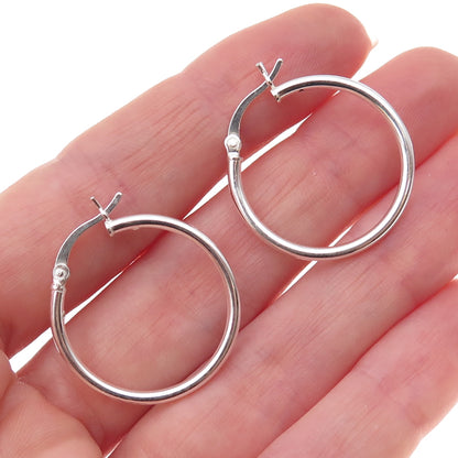 925 Sterling Silver Hoop Earrings