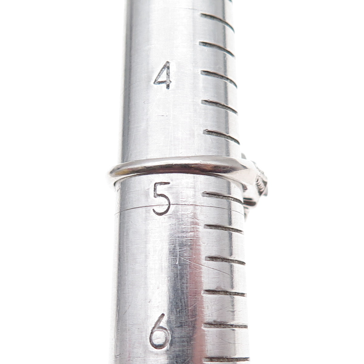 Meda 925 Sterling Silver Multi-Cut C Z Bohemian Ring Size 4.75