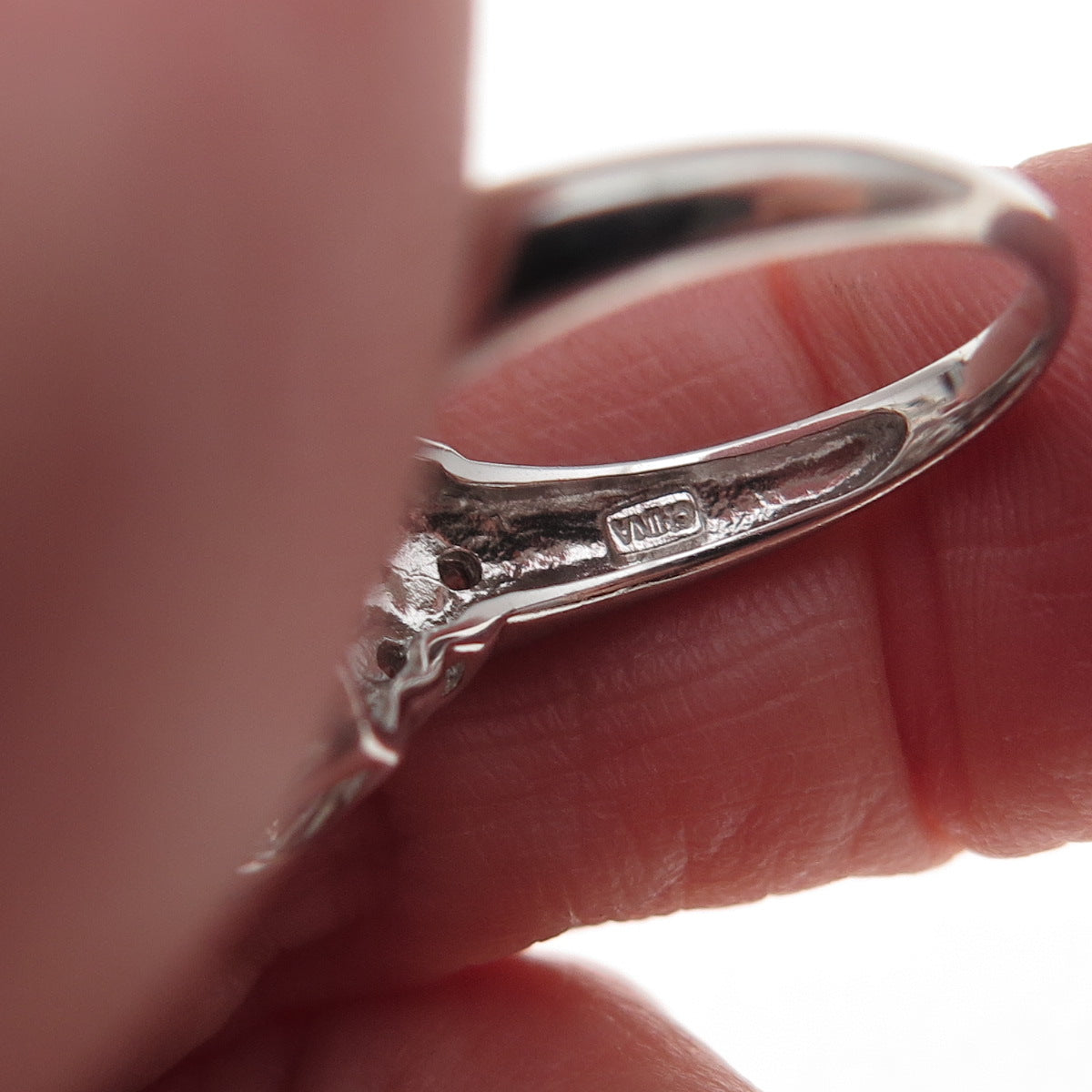 Meda 925 Sterling Silver Multi-Cut C Z Bohemian Ring Size 4.75