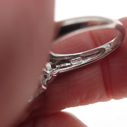 Meda 925 Sterling Silver Multi-Cut C Z Bohemian Ring Size 4.75