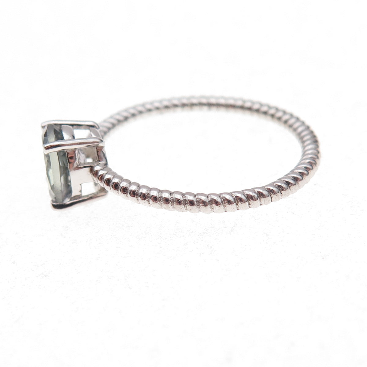 Chuck Clemency 925 Sterling Silver Real Oval-Cut Iolite Ring Size 8.25