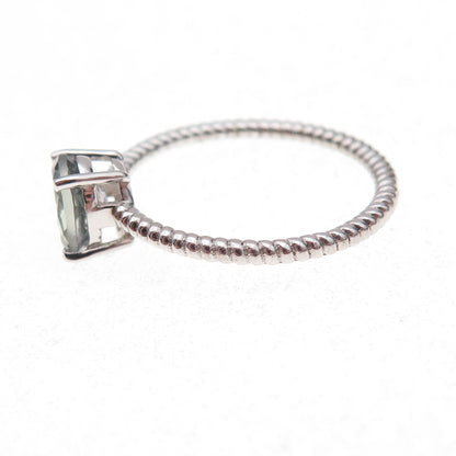 Chuck Clemency 925 Sterling Silver Real Oval-Cut Iolite Ring Size 8.25