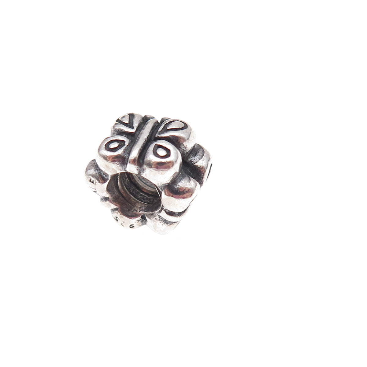 Pandora 925 Sterling Silver Butterfly Spacer Slide Bead Charm