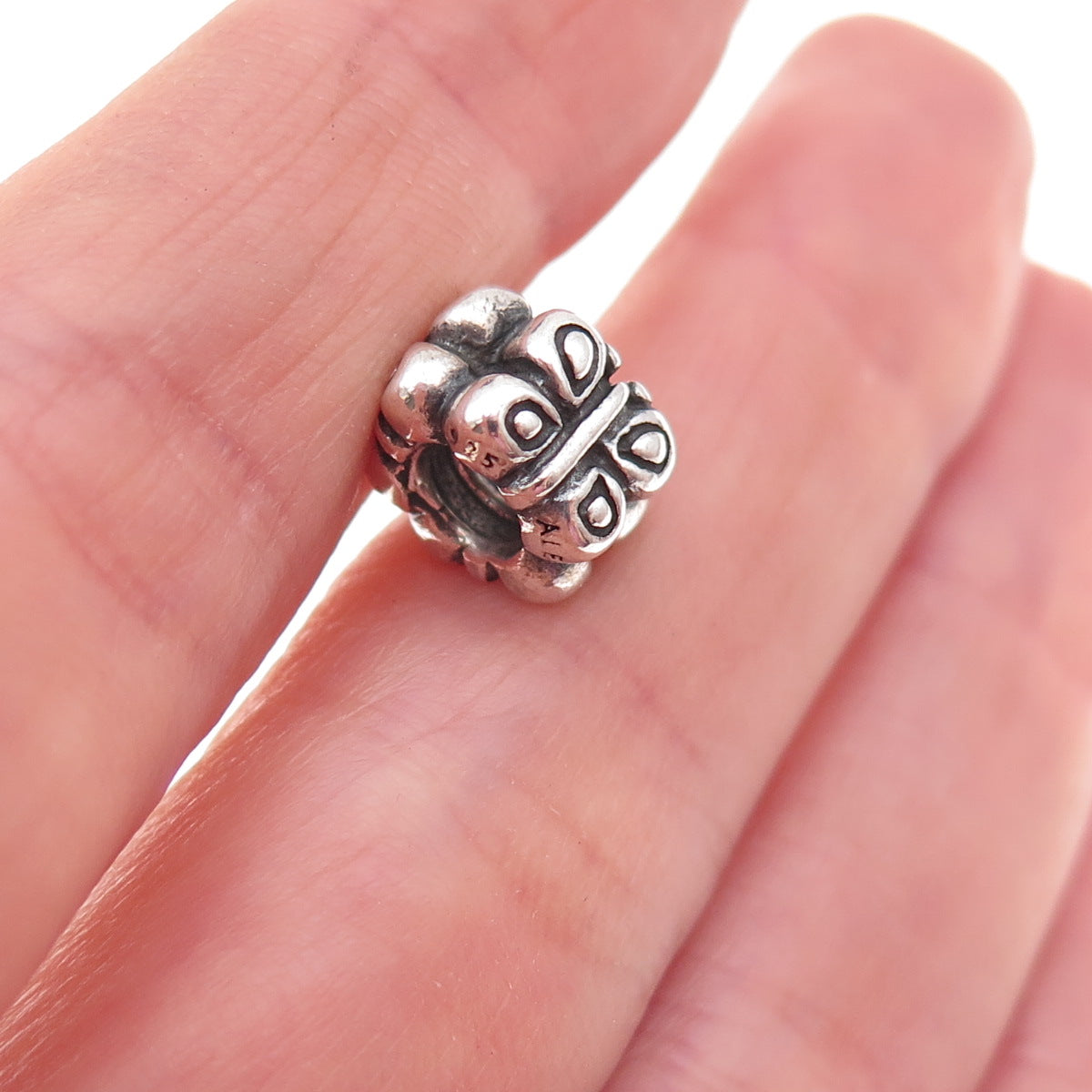 Pandora 925 Sterling Silver Butterfly Spacer Slide Bead Charm