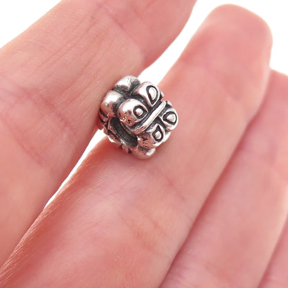 Pandora 925 Sterling Silver Butterfly Spacer Slide Bead Charm