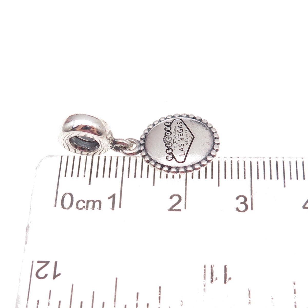 Pandora 925 Sterling Silver Welcome to Fabulous Las Vegas Dangle Charm