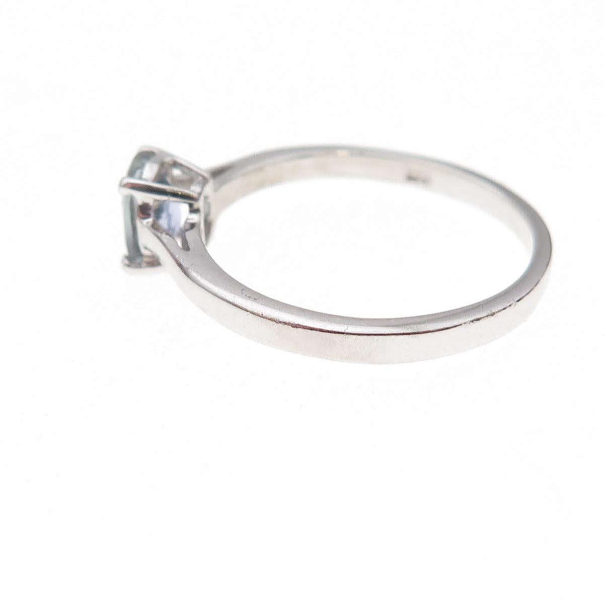 Chuck Clemency 925 Sterling Silver Real Oval-Cut Iolite Ring Size 8.25