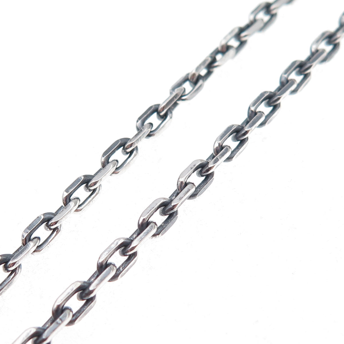 925 Sterling Silver Vintage Oxidized Cable Chain Necklace 18"