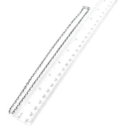 925 Sterling Silver Vintage Oxidized Cable Chain Necklace 18"