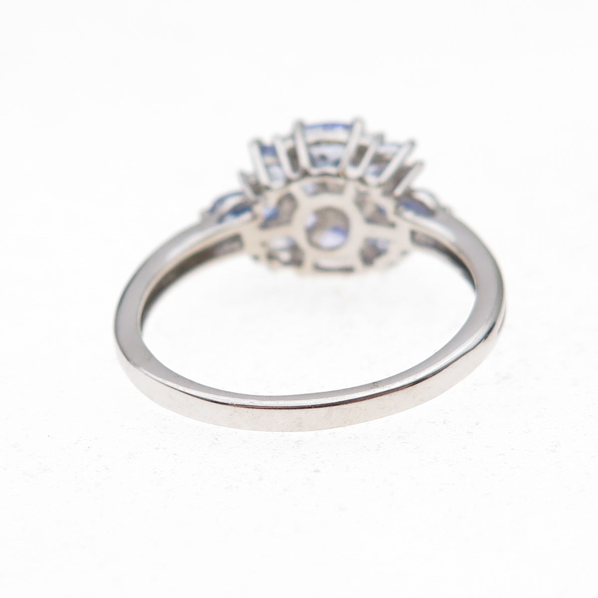 Chuck Clemency 925 Sterling Silver Real Multi-Cut Tanzanite Ring Size 8
