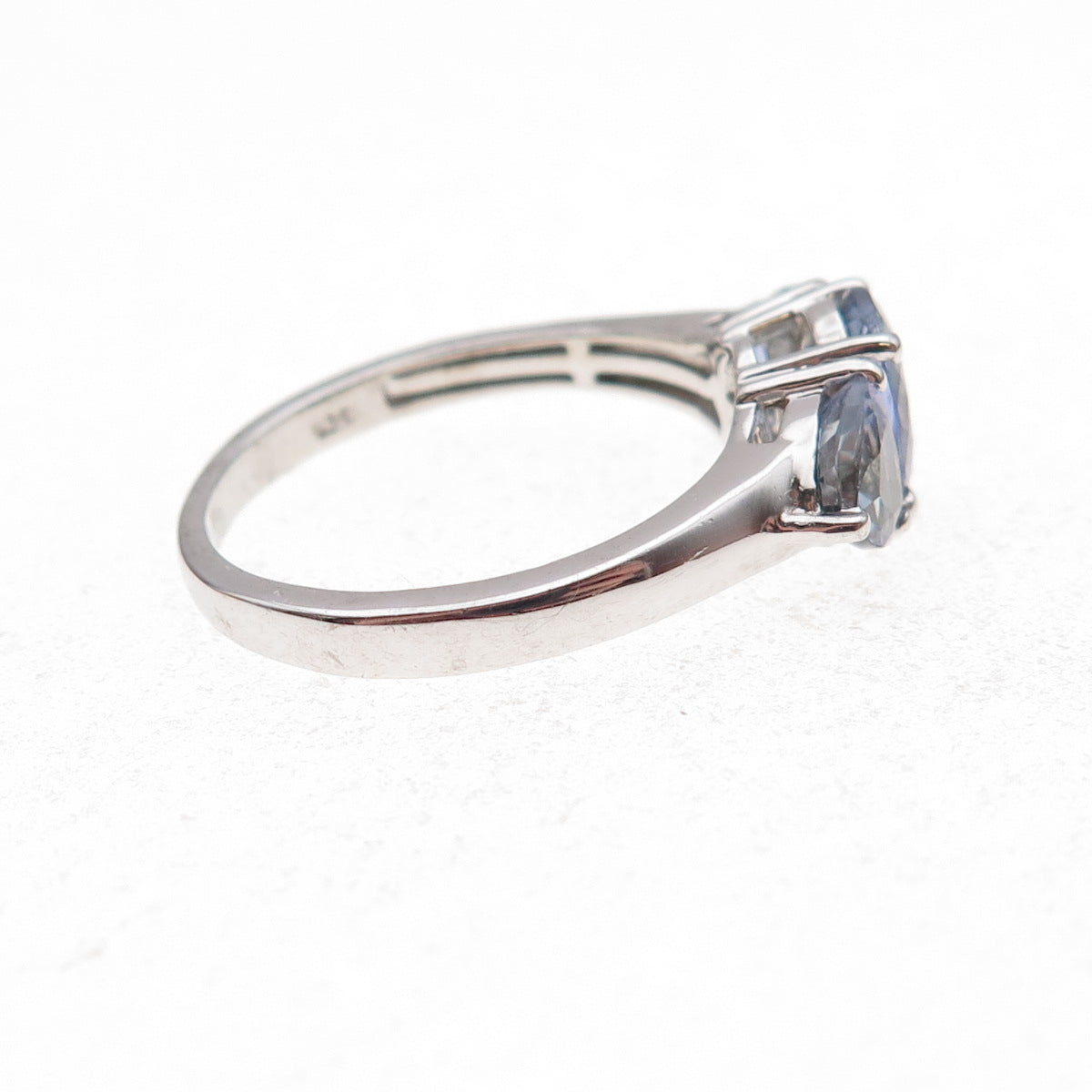 Chuck Clemency 925 Sterling Silver Real Tanzanite Ring Size 8.25