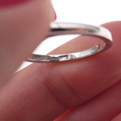 Chuck Clemency 925 Sterling Silver Real Iolite & White Topaz Ring Size 8