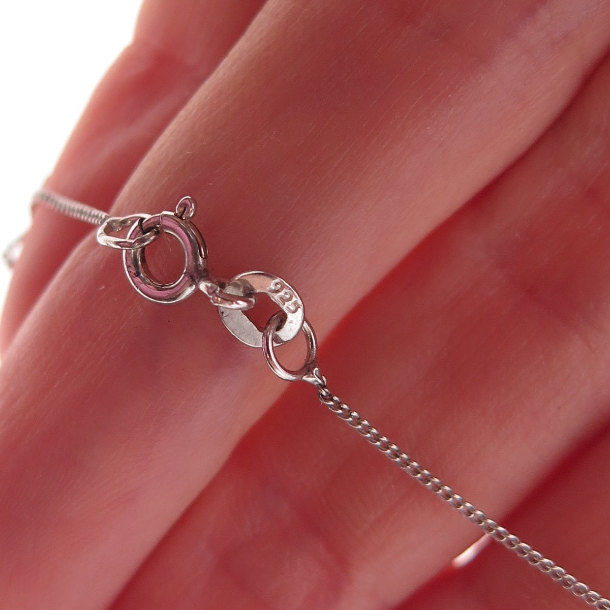 Chuck Clemency 925 Sterling Silver Real Tanzanite Curb Chain Necklace 20"