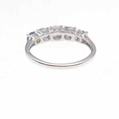 Chuck Clemency 925 Sterling Silver Real Round-Cut Tanzanite Ring Size 8.25