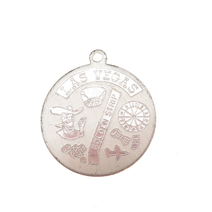 Rosecraft 925 Sterling Silver Vintage Las Vegas Golden Strip Charm Pendant