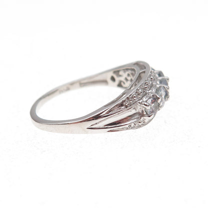 Chuck Clemency 925 Sterling Silver Real Diamond & Tanzanite Ring Size 8