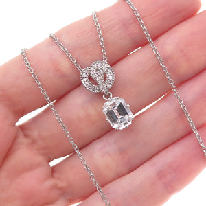 Metropolitan Museum of Art Sterling Silver C Z Snake Cable Chain Necklace 18"