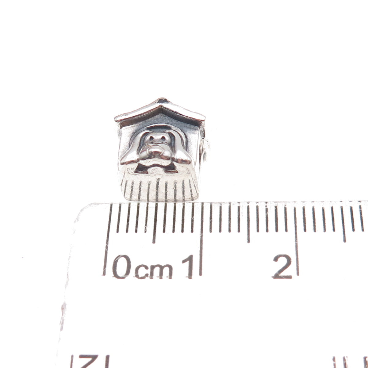 Pandora 925 Sterling Silver Doghouse Slide Bead Charm