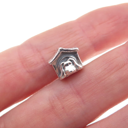 Pandora 925 Sterling Silver Doghouse Slide Bead Charm