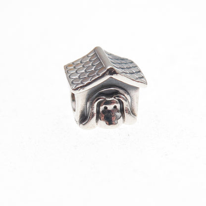 Pandora 925 Sterling Silver Doghouse Slide Bead Charm