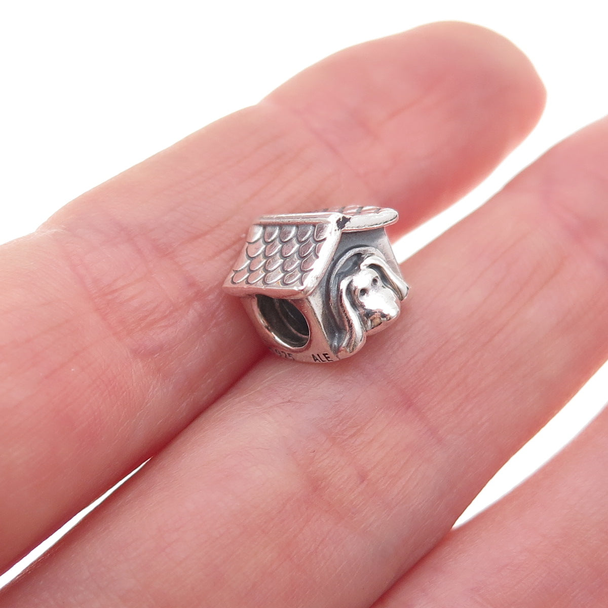 Pandora 925 Sterling Silver Doghouse Slide Bead Charm