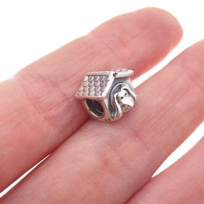 Pandora 925 Sterling Silver Doghouse Slide Bead Charm