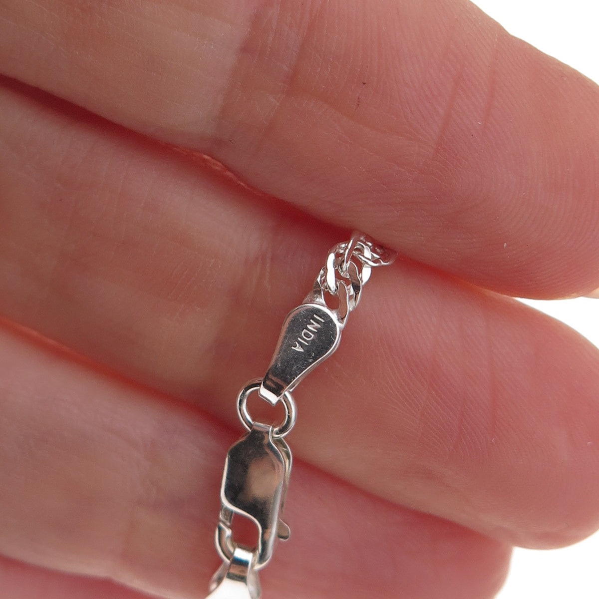 925 Sterling Silver Singapore Chain Necklace 16"